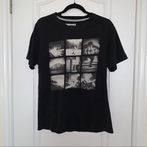 TONY HAWK BLACK GRAPHIC SHORT SLEEVE TOP SIZE LARGE